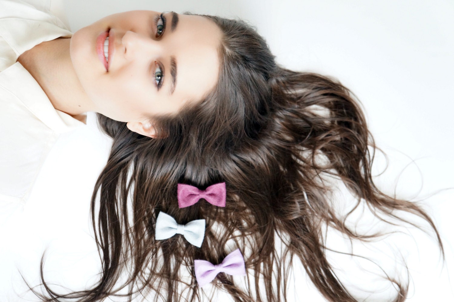 GRAPE Ombre Hair Bow - CHOOSE ONE Bobby Pin, Hand Made Hair clip