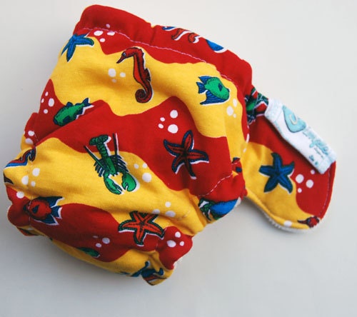 Newborn Snapless Cloth Diaper -Shellshock