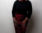 JIBRI Plus Size Nelson Wiggle Dress