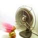 Vintage Industrial Fan, Koldaire Kemco Electric, Working Tabletop Fan Tastic, Metallic Aqua, USA, Keep Cool