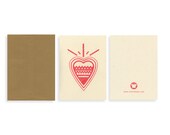 Red Heart Blank Card Set