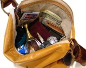 Organic Linen Interior Pocket Add On for Permanent Baggage Leather Slouchy Bag