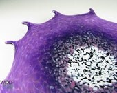 Blown Glass Wall Art Amethyst Purple Starburst Wall Hanging Decorative Art