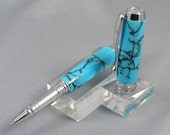 Turquoise Tru Stone Rollerball Pen