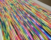 Recycled T shirt Yarn Strips-Neon Rainbow Tie Dye- Rt780