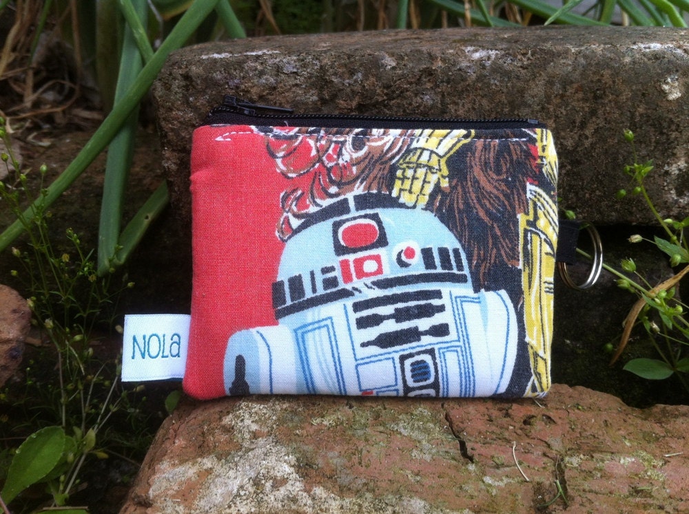 Star Wars R2D2 Mini Wallet Upcycled
