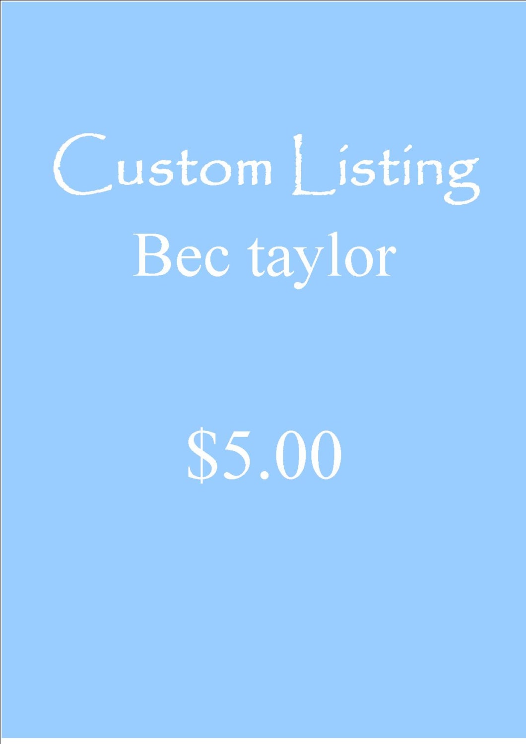 custom listing