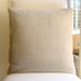 Natural Rustic Linen 20" x 20" Pillow Cover with Flat Felled Seam Detail