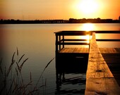 Sunset Over the Dock 8 X 8 fine art photo print