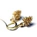 Dangle Earrings, Golden Pine Cones