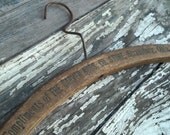 Vintage Wood Hanger...The GARVER BROS. CO. Store Strausburg,  Ohio