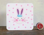A new baby or christening card for a girl, blank inside