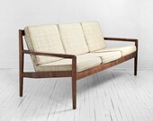 ON HOLD - Moving Sale - Vintage Eugen Schmidt Soloform Sofa - Mid Century, Modern, Wood, Couch, Retro, Eames
