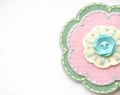 Pastel Wool Hair Clip