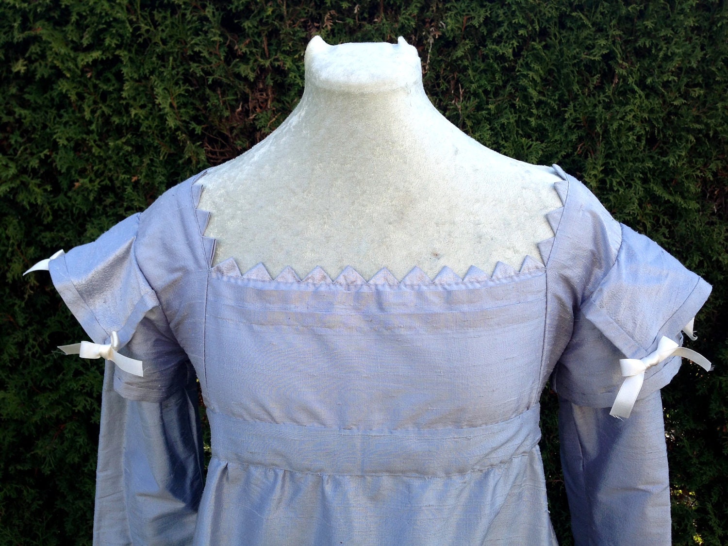 Handsewn pure silk regency gown, first payment of 3