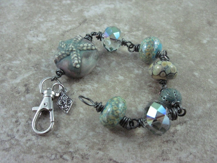 Starfish Mixed Media Bracelet