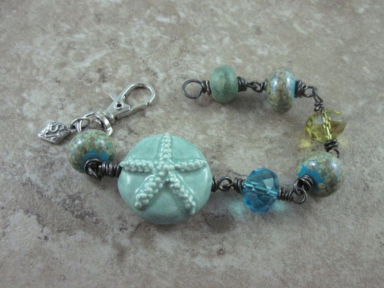 Starfish Mixed Media Bracelet