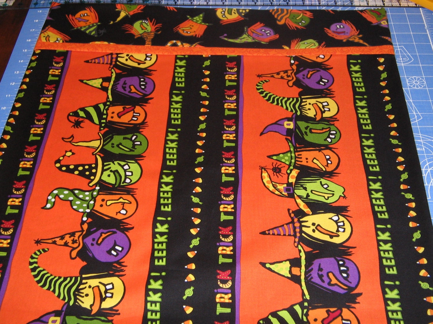 Handmade BE WITCHED Witches EEEKK Trick Halloween Pillowcase Andover Fabrics