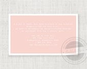 Solid. printable information insert
