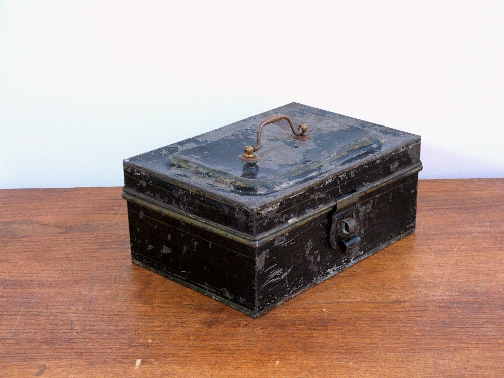 Old Metal Spice Box