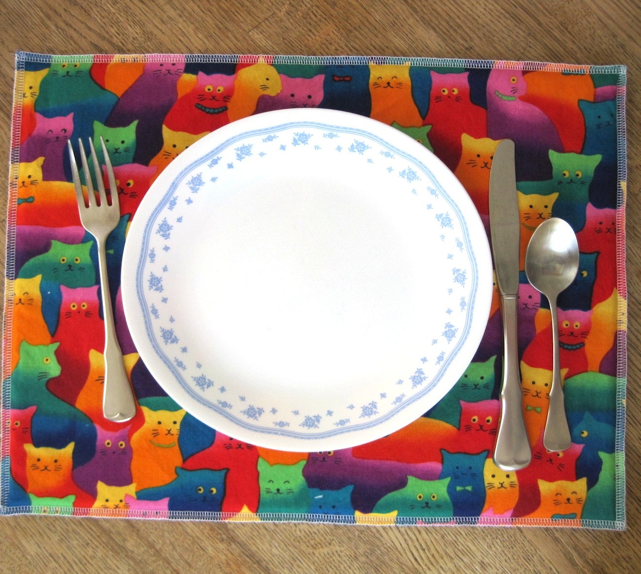 Cats Placemat with Matching Coaster