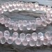 Rose Quartz Faceted Teardrop Briolettes, 9 inch strand (12k49)
