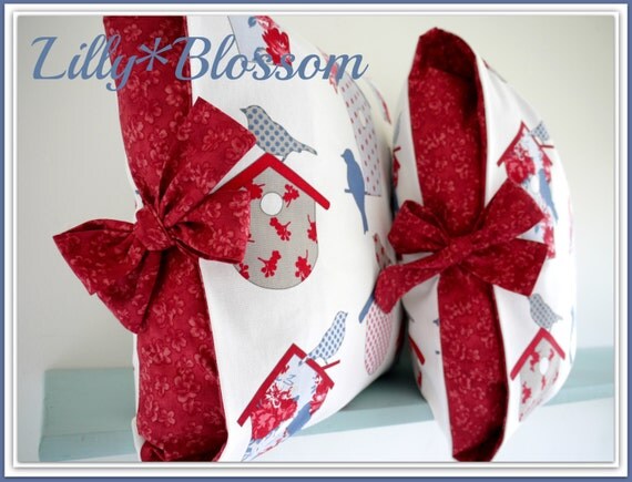 PDF Sewing Pattern Contrast Tied Cushion Cover