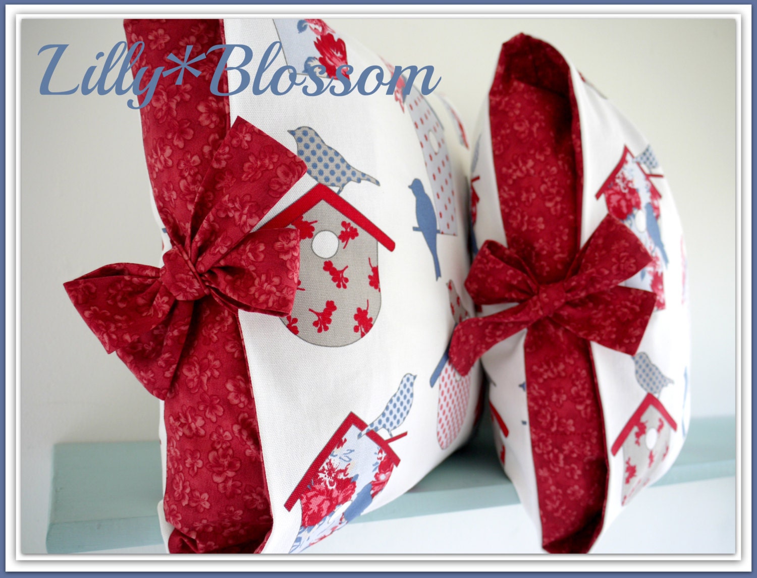 PDF Sewing Pattern Contrast Tied Cushion Cover