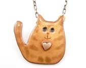 Little Cat with a Big Heart Necklace