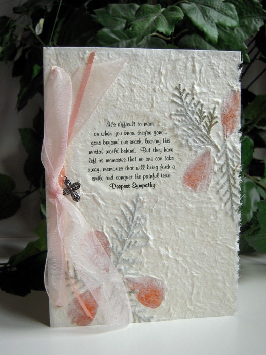 Sympathy Card with Keepsake Cross Charm