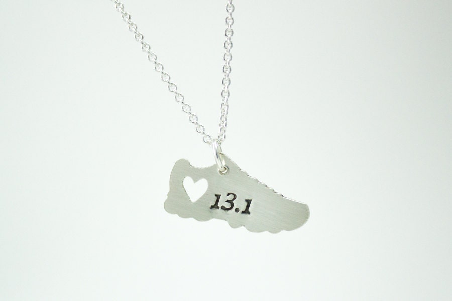 13.1 Half Marathon - I love running necklace