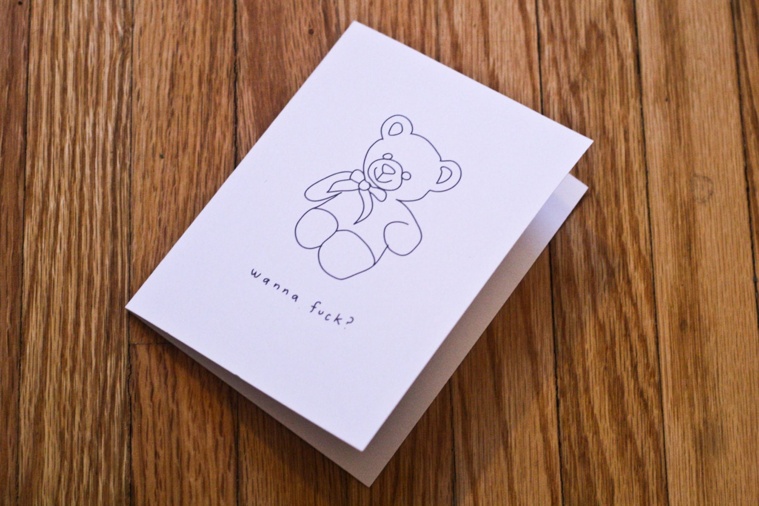 Wanna F%ck - Handmade Card