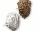 Leon - Large Lion Trophy - White or Brown