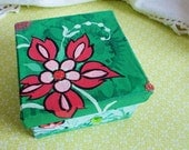 Coral Flower Trinket Keepsake Box