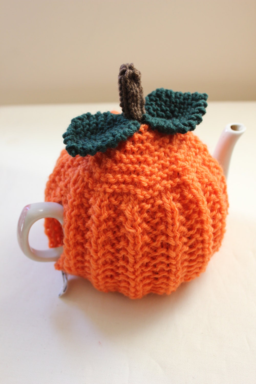 Sweet Orange Tea Cosy - Pure Wool - by Tafferty Designs - SMALL