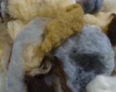 Wet Felting Grab Bag- Earth Tones (2 oz.)