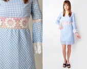 One of  a Kind Summer Gingham Dress SM-MED