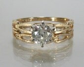 Old European Cut Diamond Wedding Ring Set - 0.65 Carat - New Condition