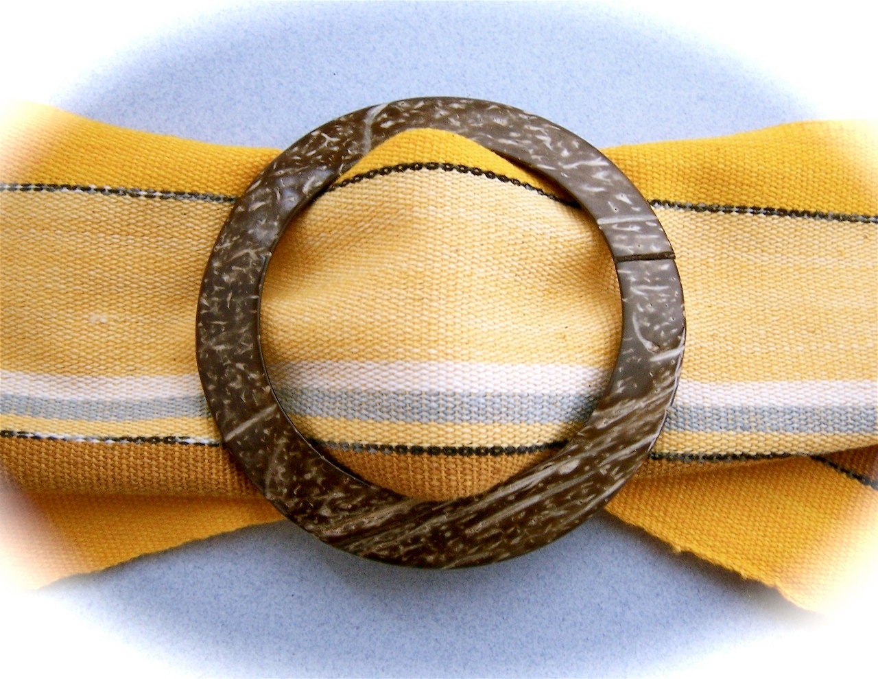 2 Coconut Belt Buckles great for sashes sarongs belting fabric Ethnic Bohemian accessory