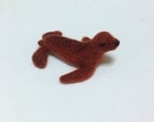 small needle felted sea lion