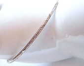 4 Vintage Slim Line Bracelets In Silver-Tone with Pattern Designs