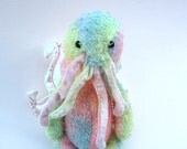 Pastel Cthulhu doll, a cute altered bear