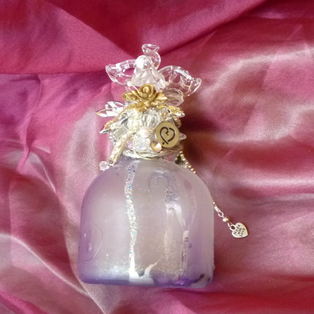 Mystic Glass Angel, Home Decor, Spirit Jar, Art Glass