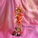 Red Nymph Doll, Beaded Art Doll by mystic2awesome