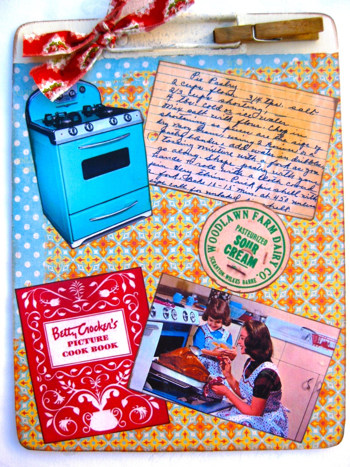Retro Kitchen/Recipe Clipboard