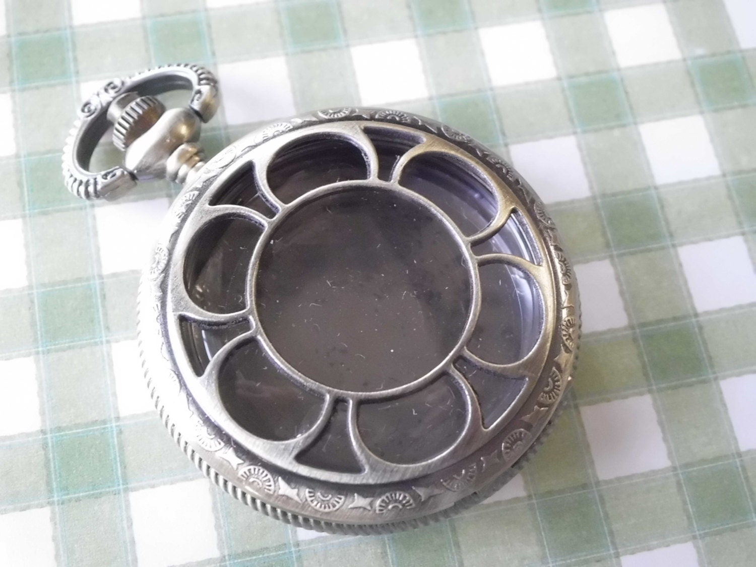 1 NEW Fillable Pocket Watch Pendant