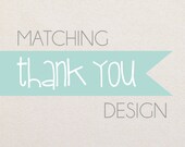 Matching Thank You Card