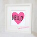 Valentine's Day Typography Posters and Prints Wall Art Heart, Valentines Day, Wedding, anniversary, love, new baby