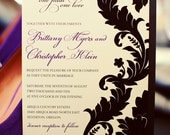 Stunning Floral Wedding Invitation
