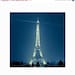 ON SALE Eiffel Tower Photograph Sparkling At Night, Paris Decor, Tour Eiffel, Paris Photo - Because the Night (8x8)